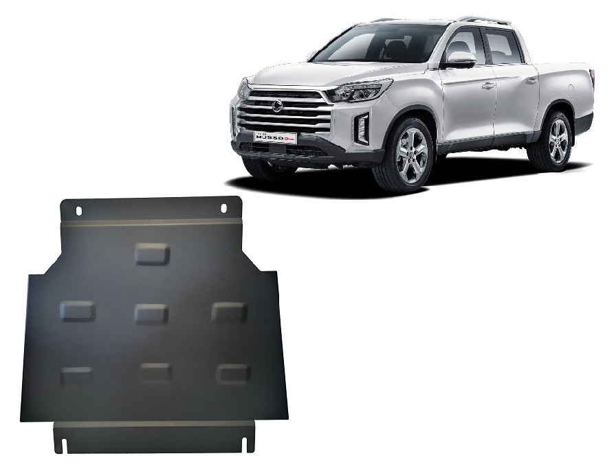 SsangYong Musso Grand pavarų dėžės apsauga 2018-2026