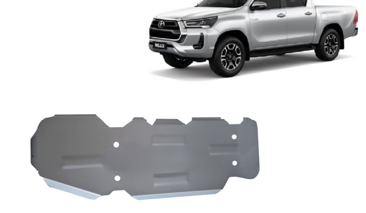 Toyota Hilux Invincible aliuminė kuro bako apsauga 2021-2026