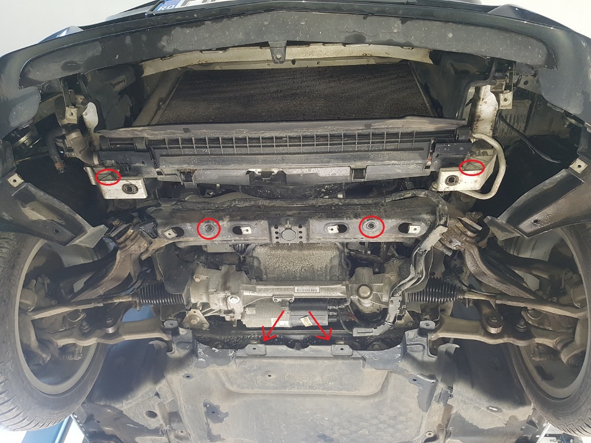 Mercedes C-Class W205 4x4 variklio apsauga 2014-2021 - Image 4