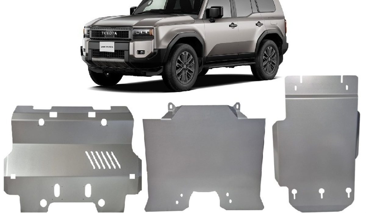 Toyota Land Cruiser aliuminių apsaugų komplektas 2024-2026