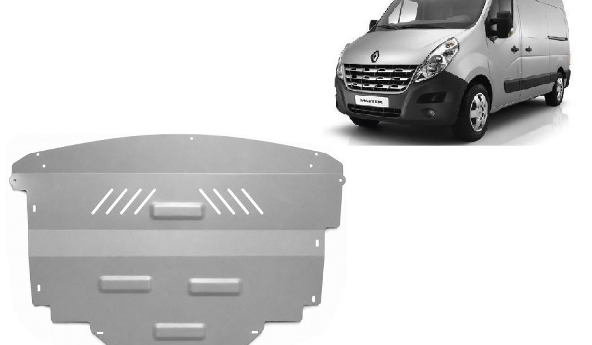 Renault Master aliuminė variklio apsauga 2010-2024