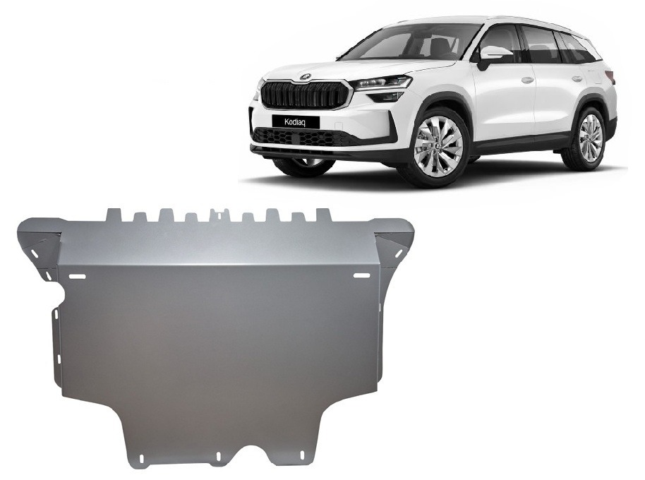 Škoda Kodiaq Hybrid aliuminė variklio apsauga 2024-2026