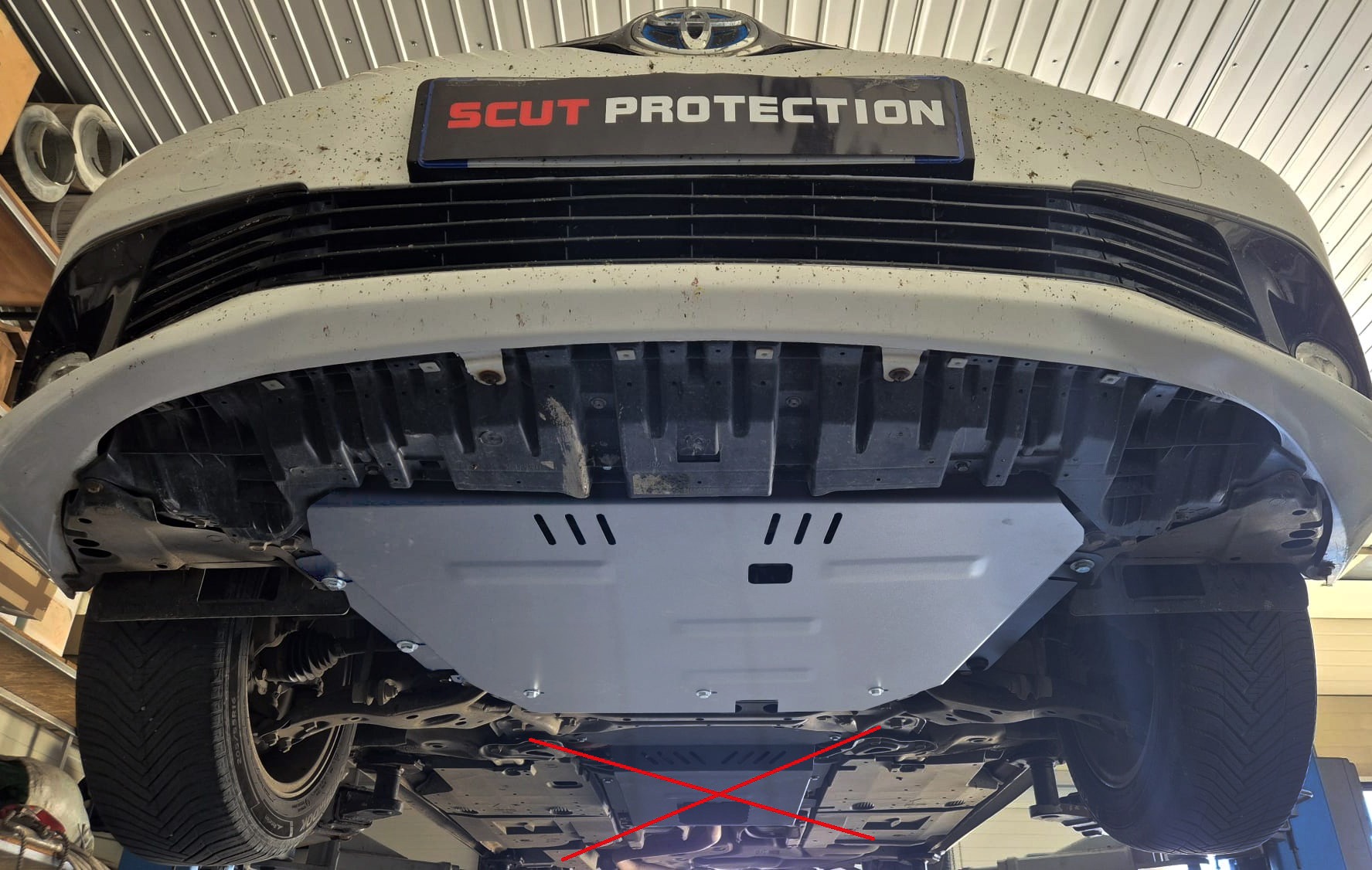 Toyota Corolla aliuminė variklio apsauga 2013-2018 - Image 10